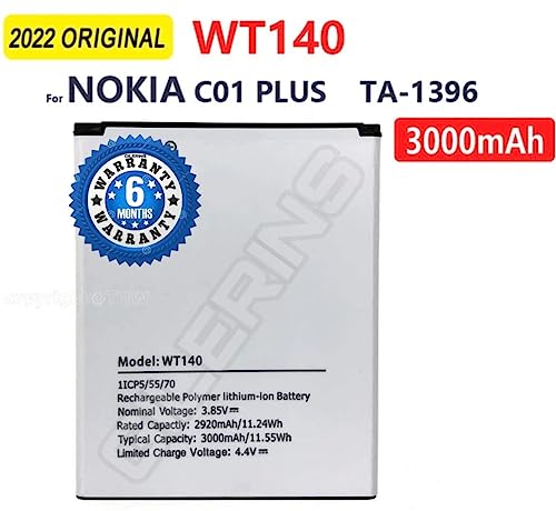 Image of Original WT140 Battery for Nokia C01 Plus TA-1396 Battery with 6 Month Warranty****(A04)