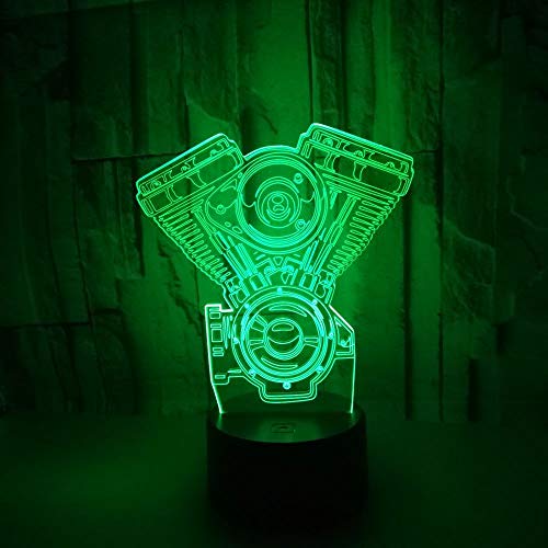 Preisvergleich Produktbild 3D Nachtlicht Illusion Lampe LED Kinder Kamerazubehör Deko Licht Stimmungslicht Fernbedienung Nachttischlampe 7 Farben ändern Touch Switch Schreibtisch Lampen Geburtstagsgeschenk