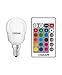 Produktbild Osram LED Star+ Classic P RGBW Lampe, in Tropfenform mit E14 Sockel, dimmbarkeit und Farbsteuerung per Fernbedienung, Ersetzt 25 Watt, Warmweiß - 2700 Kelvin, 6er-Pack