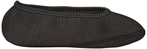 Nufoot Ballet Flats Women's Shoes, Foldable & Flexible Flats, Slipper Socks, Travel Slippers & Exercise Shoes, Dance Shoes, Yoga Socks, House Shoes, Indoor Slippers, Black, Medium #TOP4