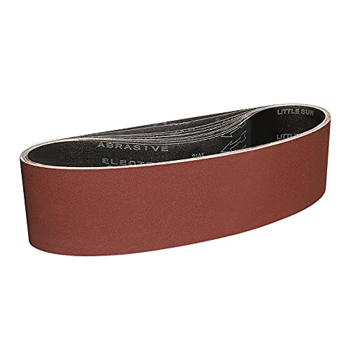 Sruhrak Bandes Abrasives 100x915 mm-10 Pièces de 150 Grain Bande Ponceuse pour Ponçage et Polissage avec Ponceuse à Bande Portable