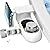Bidet Attachment for Toilet with Filters, Non-Electric Self Cleaning Dual Nozzle(Frontal/Rear Wash) for Bidet Toilet Seat, Adjustable Water Pressure, Multi-Stage Water Softener Filters for Hard Water