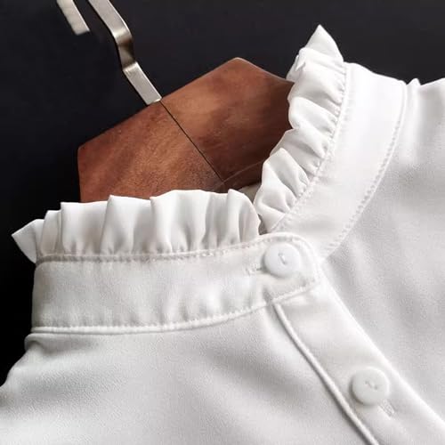 WENLOOY Half Shirts Layering for Women,Detachable Dickey Collar Blouse Half Shirts False Collar2