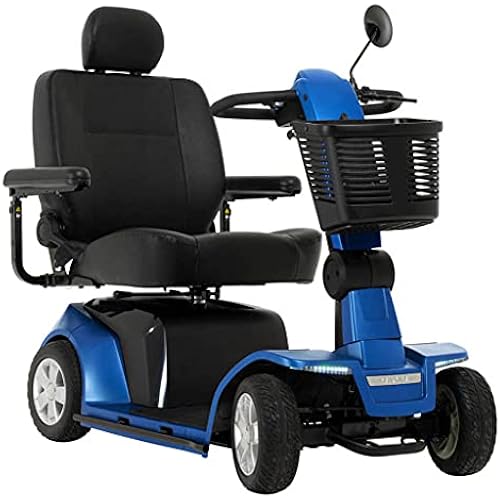 Redesigned! Pride Mobility Maxima Ultra HD 4-Wheel Mobility Scooter, 500 lbs. Weight Capacity, Model SC941 (Ocean Blue)