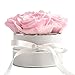Produktbild Rosenbox rund Infinity Rosen Rosa - Blumenbox in Weiß 4 konservierte Rosen haltbar 3 Jahre - Geschenke für Frauen und Geschenke für Mama von Rosemarie Schulz Heidelberg (Small, Weiß-Rosa)
