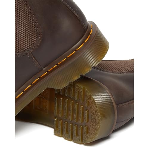 Image of Dr. Martens Unisex Chelsea Boot, Dark Brown Crazy Horse, 7 US Men