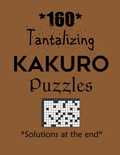 160 Tantalizing Kakuro Puzzles – Solutions at the end: Kakuro puzzle books - Have a Blast!