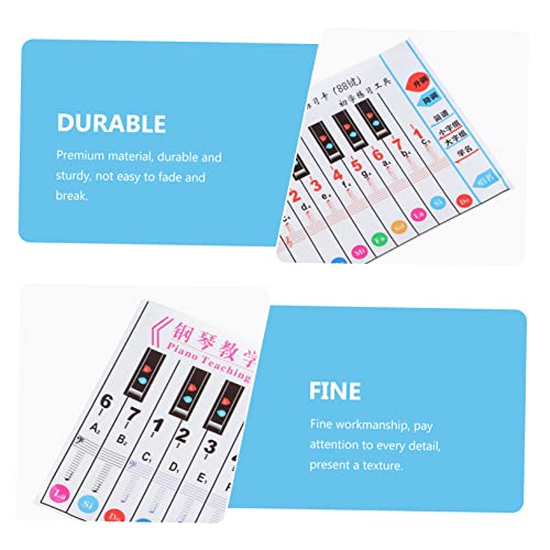 Toyvian 88 Handroll Papier De Pratique Piano Doigté Tableau Comparatif Piano Doigté Tableau De Pratique Piano Clavier Autocollant Claviers Piano Clavier Papier D’Enseignement Portable - Les Beatles, Paul McCartney, John Lennon, RIngo Starr, George Harrison Toyvian 88 Handroll Papier De Pratique Piano Doigté Tableau Comparatif Piano Doigté Tableau De Pratique Piano Clavier Autocollant Claviers Piano Clavier Papier D'Enseignement Portable – Image 4
