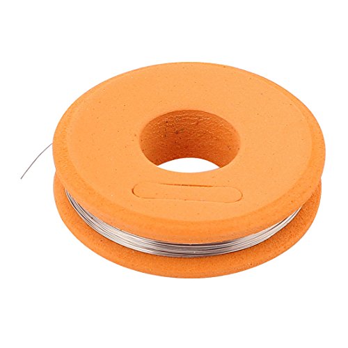 sourcingmap® Nichelcromo 80 filo tondo 0.2mm 32 calibro AWG 33ft Rullo 10.58 Ohm/ft resistenza