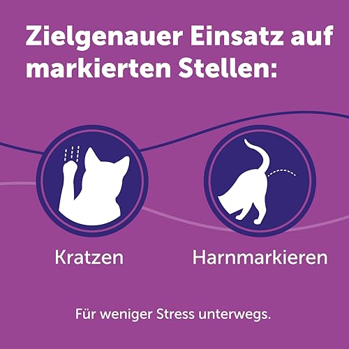 FELIWAY Classic Spray | Pheromone Katzen | 20 ml Spray gegen Stress | Für mehr Entspannung beim Autofahren | Für Zuhause und auf Reisen | 16 Anwendungen | von Tierärzten empfohlen, klinisch getestet