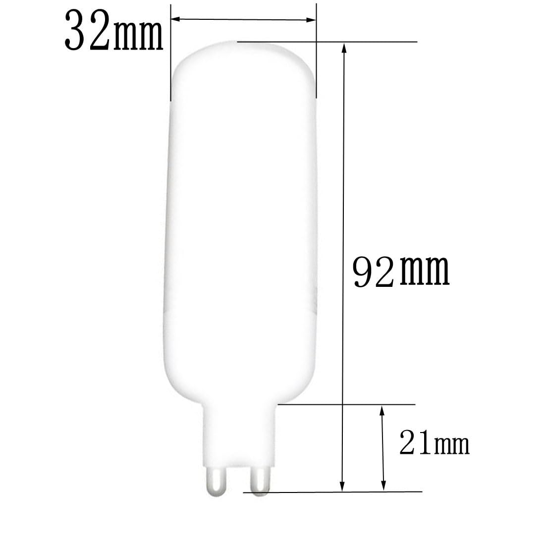 Aoxdi LED Corn Bulbs G9 10W, Cool White, 69 SMD 5730 G9 LED Light Lamp, AC 220-240V, 10-Pack