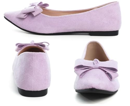 Image of SAILING LU Women's Bow-Knot Pointed Toe Ballet Flats