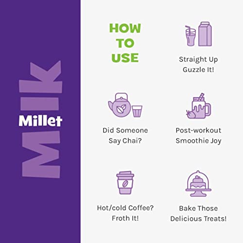 Image of Nourish You Plant Based Millet Mlk with goodness of Ragi, Jowar, Bajra & Oats |Lactose Free | Dairy Free | Preservatives free | Healthy Vegan Creamy Mlk | No-added sugar | 4 L (200 ml each x 20)