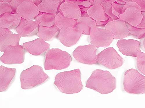 36x Konfettikanone mit Rosenblättern, rosa, 80cm