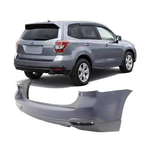 Image of FitParts Compatible with Subaru Forester 2014-2018 Rear Bumper Cover | Primed, Ready to Paint, OEM 57794SG000, SU1100172