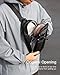 Inateck Sling Bag X-Row with RFID Blocking, Spacious Crossbody Shoulder Chest Everyday Carry Bag with Quick-adjust Strap, Water-resistant Sling Backpack for Men, Women, Travel, Cycling, Hiking, Black