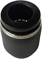 Vista 2 de 10PCS Tubo de 1/2 pulgada OD Tapón neumático Tapón, PPF-1/2 Plástico Push-in Connect Fitting