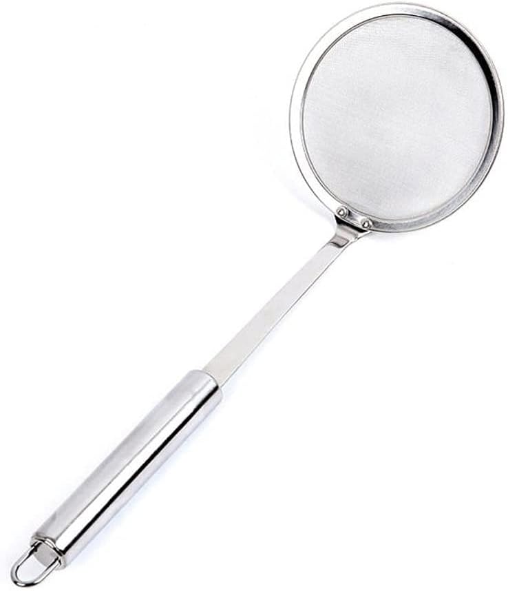Spoon Stainless Steel Oil Sieve Small Oil Sieve Oil and Filter Kitchen Gadget Screen
