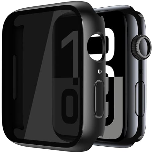 Ya en manzanajugosa.com: Jurqqer 2 Piezas Protector para Apple Watch Series 11/10 46mm [30° Antispías] Ultra Delgada PC + Vidrio Templado Funda, Protección Completa, Protector Pantalla para Apple Watch 46mm, Negro