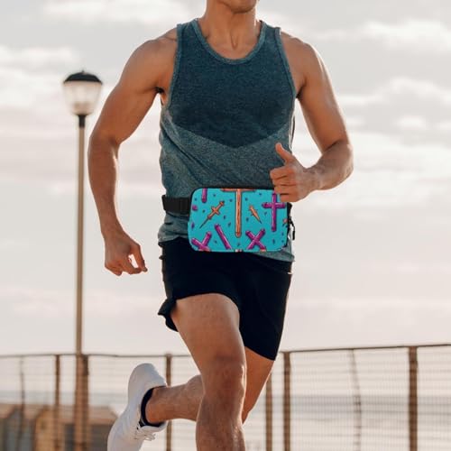 Bolsa de cintura con correa ajustable para evitar rebotes al correr 6