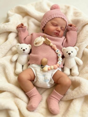 Muñeca Reborn Bebé Silicona Realista 20 Pulgadas miniatura 1