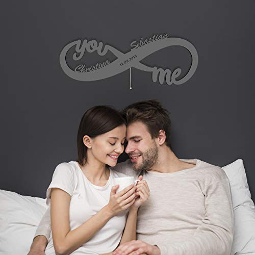 Schlummerlicht24 | LED Unendlichkeitszeichen mit Namen - 6