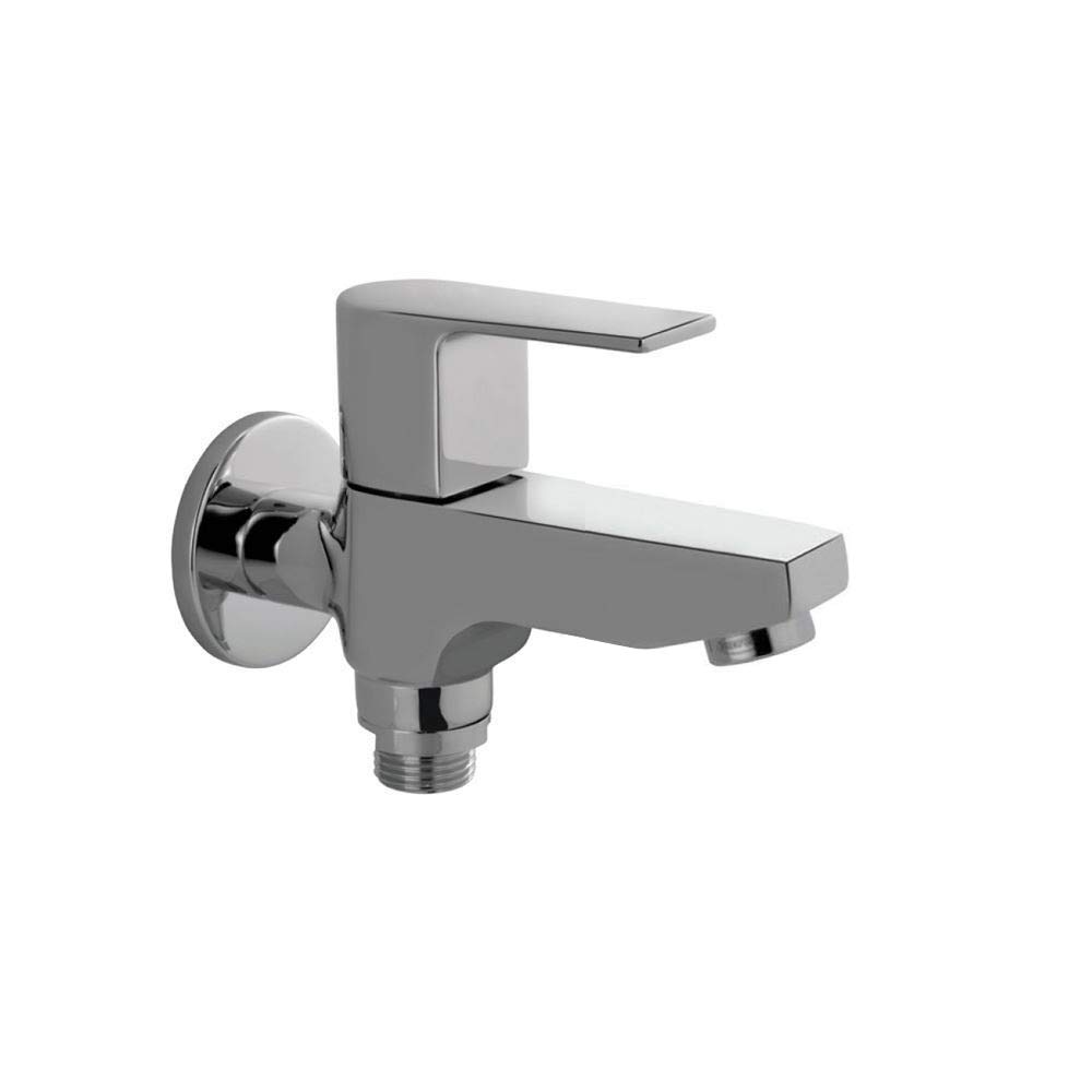Aquieen 2 Way Bib Cock with Wall Flange Aura (Chrome Polished) (B086TRGVN9) Amazon Price History, Amazon Price Tracker
