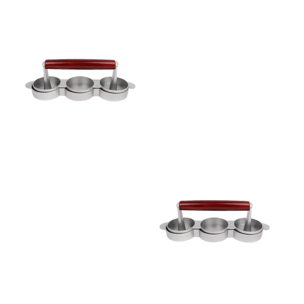 BESTonZON 2 Pezzi Stampo per Hamburger Utensile DIY per Pressare Carne Rivestimento Antiaderente per Hamburger per e Ristoranti