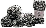 5 x 100g Strickgarn extra Dick
