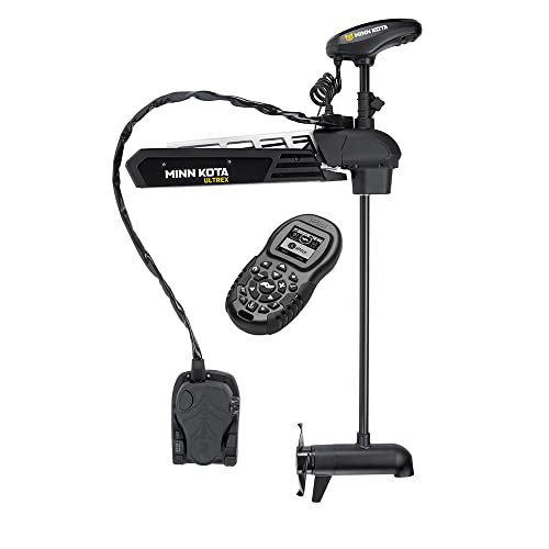 Minn Kota 1368820 Ultrex Freshwater Cable & Electric-Steer Bow-Mount Motor with Universal Sonar 2, Digital Maximizer & i-Pilot GPS, 112 lbs Thrust, 45