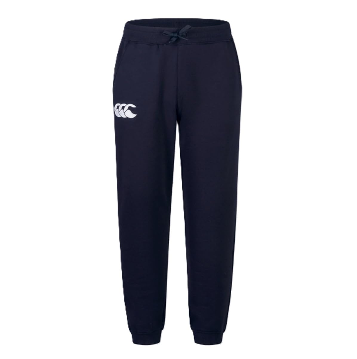 Canterbury Men's CCC Leisure Sweatpants | Jogging Bottoms | Cuffed Hem | Embroidered Logo Fleece Joggers, Navy, 4XL
