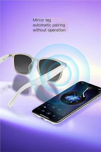 Lunettes connectées Bluetooth avec verres polarisés gris dégradé - 5
