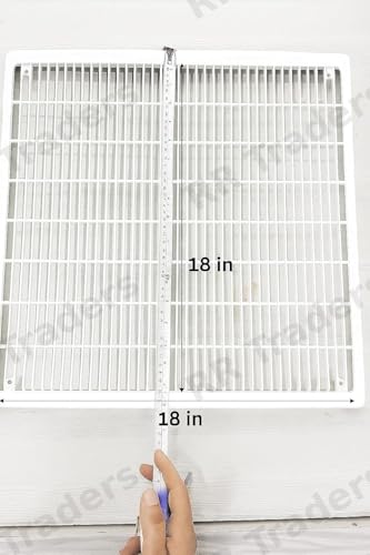 Image of A /C Outdoor Grill Jali Plastic for 1.5 TON Size (18x18 INCH), Off-White