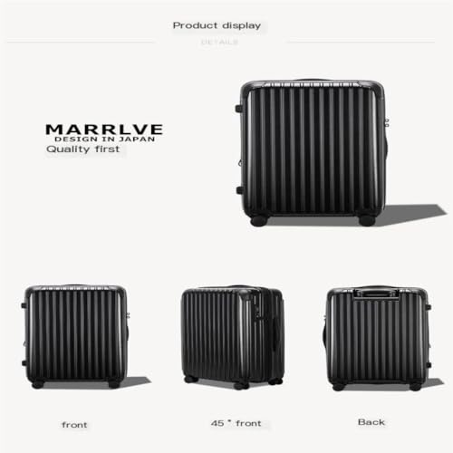 Suitcase Ultra-light Polycarbon Aluminum Fiber Suitcase Silent Universal Wheel Trolley Case For Men And Women Luggage(Black)3