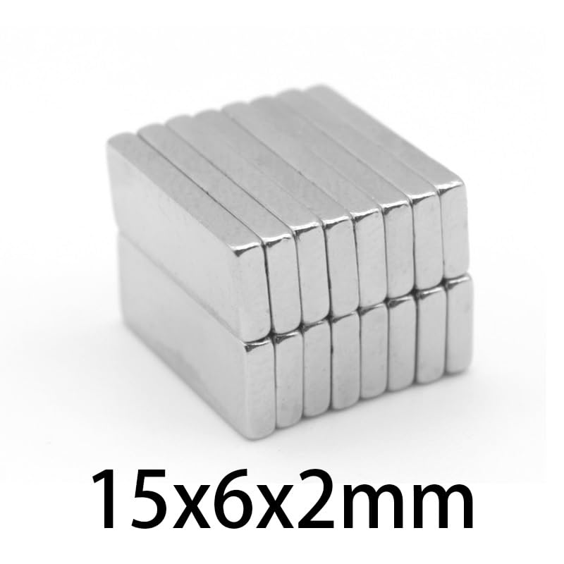 30-300pcs Super Permanent Permanent Rectangle 15x6x2mm Neodymium Small Block 15 * 6 * 2mm Magnet(300pcs)