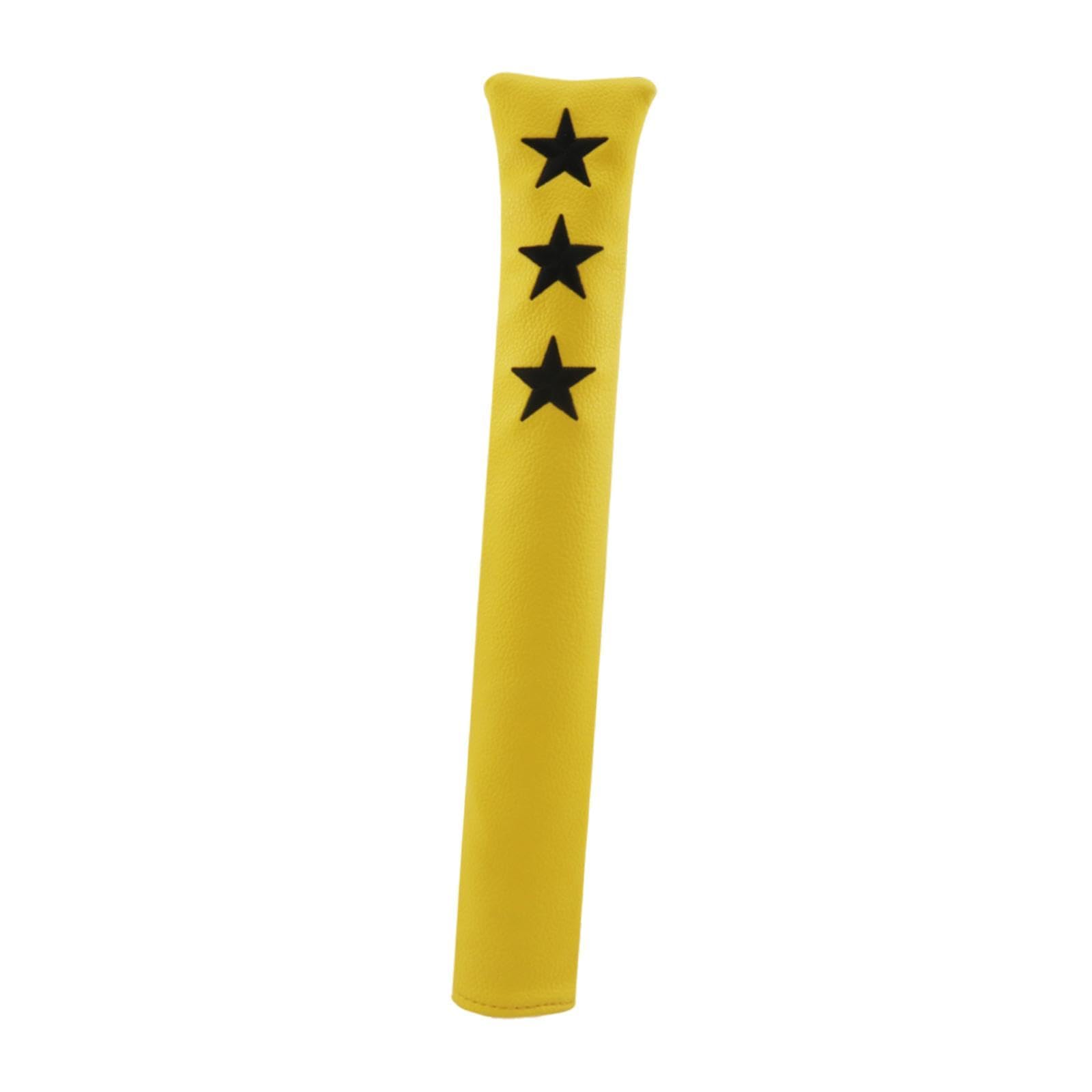 kowaku Golf Alignment Stick Cover Golf Indicator Rod Holder Golfer Aiming Exercise Head Cover Plush Inner Lining Golf Rod Protector, Yellow — image 1