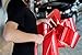 Lazo rojo gigante de 76 cm para coche, bicicleta, cumpleaños, boda y...