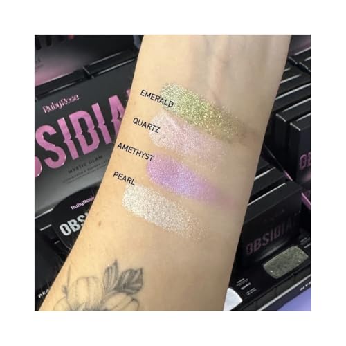 Iluminador e Sombra Cream Obsidian Mystic Glam - Ruby Rose (EMERALD, Tamanho Único)