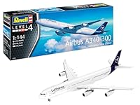 Revell Modellbau I A340-300 Lufthansa New Livery I Bausatz I Maßstab 1:144 I 112 Teile I Bastelset ab 12 Jahren I Detailgetreues Flugzeugmodell mit authentischer Lackierung