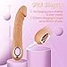 Rabbit Ears Pleasure Toy Electric Adult Toy for Women Realistic Silicone Wand Thrusting Stimulation with Strong Suction Cup for Hands-Free Play - BKS40 (Flesh)