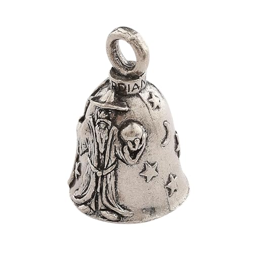 Image of Guardian Bell Good Luck Bell w /Keyring & Black Velvet Bag | Motorcycle Bell | Lead-Free Pewter | Made in USA