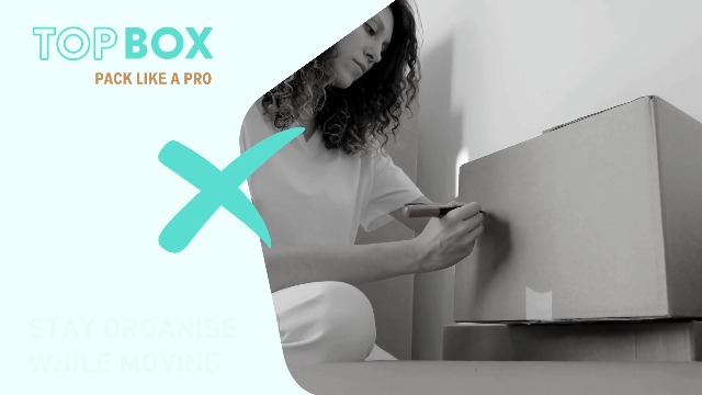 TOPBOX 10 Large Strong Moving Boxes – 48L Double Walled Cardboard Packing & Storage Boxes for Moving House, Shipping, Removal & Packaging | 53cm x 30cm x 30cm | Room Tick List, Handles & Recyclable