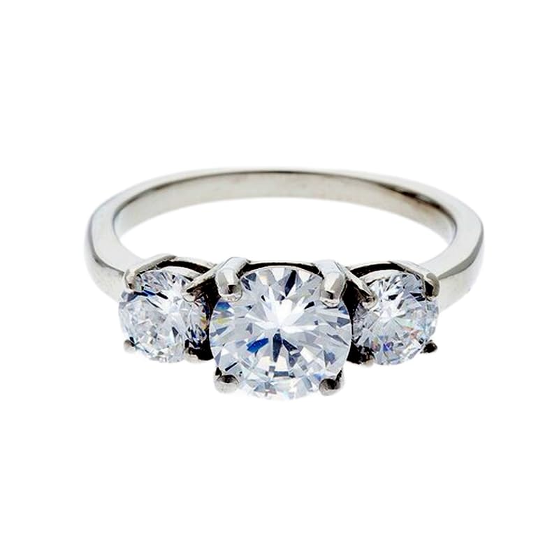 Bague imposante argent 925 et moissanite transparente éclat diamant LK_DHR_0348
