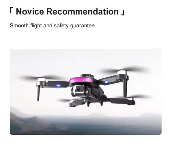 Image of Skyheaven-Drone-with-4K-Camera-WiFi-FPV-1080P-HD-Dual-Foldable-RC-Drone-Altitude-Hold-Headless-Mode-Visual-Positioning-Auto-Return-App-Control-Multicolor-Dr-14 (DK12)