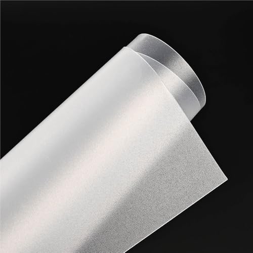 Pannello in PVC semitrasparente satinato da 10 pezzi, pannello in plastica semitrasparente, foglio in PVC trasparente, materiale modello fai-da-te(100X100MMX2.0MM)