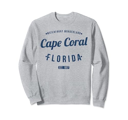 Cape Coral, Florida, recuerdo retro y vintage, FL, Cabo Coral Sudadera