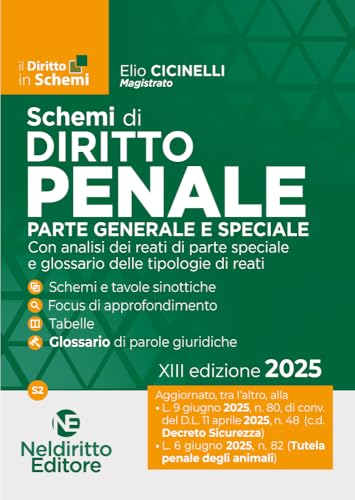 Schemi di Diritto Penale 2025. Parte generale e speciale