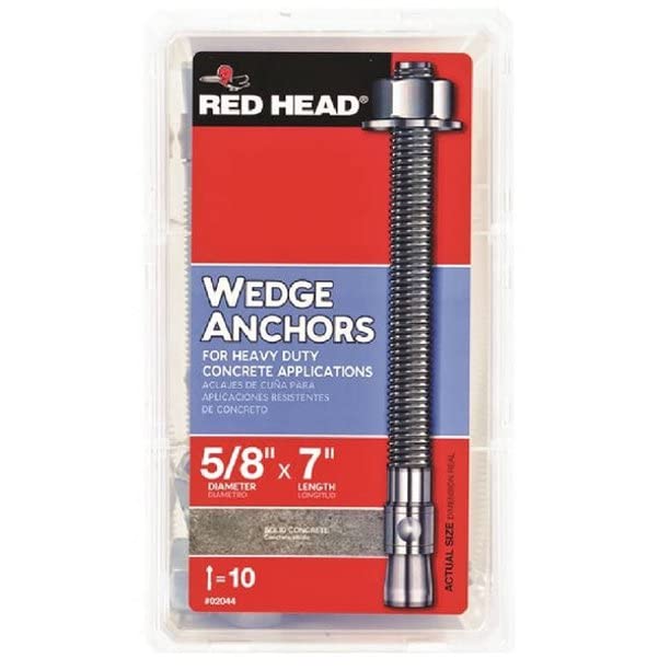 Red Head 5/8 in. x 7 in. Wedge Anchor 10CT
