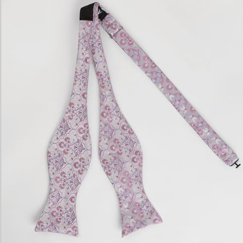 Image of Alizeal Mens 2pcs Floral Pattern Bow Tie Set