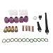Produktbild Magiin 37 Stück WIG Schweißbrenner Gaslinsensatz Zubehör für DB SR WP 9 20 25 WIG - Schweißbrenner, mit Pyrexbecher, Aluminiumoxiddüse, Spannzange, Gaslinsenzangen Körper, Becherdichtung usw.